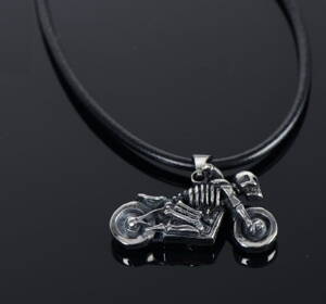 Náhrdelník Bike Skull