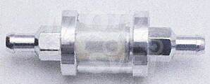 Palivový filter Chróm / Sklo 8 mm