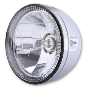 Predné svetlo HIGHSIDER Skyline s LED krúžkom pochrómované, kus