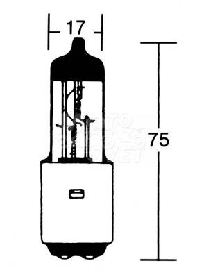 H4 Dvojvláknová žiarovka 12V 35/35W BA20D