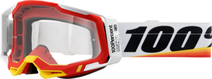 Okuliare 100 PERCENT Racecraft 2 Arsham Red číre sklíčko