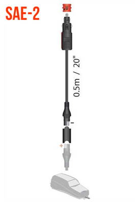 12V cigaretový a DIN konektor SAE-2