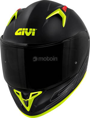 Prilba GIVI 50.9 Solid Color čierno sivo žltá fluo