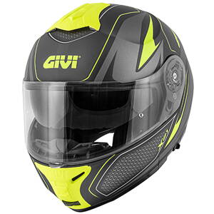 Prilba GIVI X.21 Challenger Shiver čierno sivo žltá fluo matná