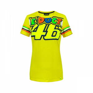 VR46 dámske tričko žlté