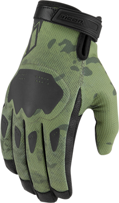 Rukavice ICON Hooligan Camo zelené