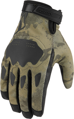 Rukavice ICON Hooligan Camo hnedé