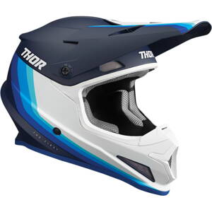 Prilba THOR Sector Mips Runner modro biela matná 