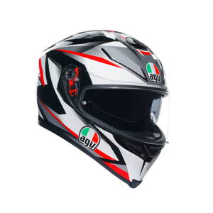 Prilba AGV K-5 S Plasma bielo čierno červená