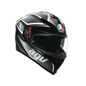 Prilba AGV K-5 S Tempest čierno strieborná