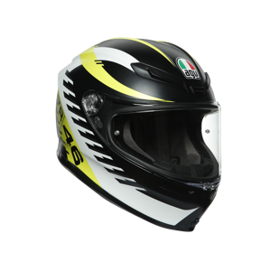 Prilba AGV K6 Rapid 46 čierno bielo žltá matná