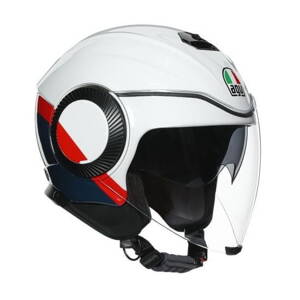 Prilba AGV ORBYT Block bielo modro červená fluo