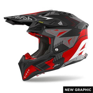 Prilba AIROH Aviator 3 Spin červená matná