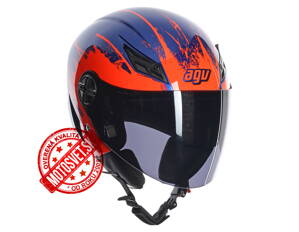 Otvorená prilba AGV Blade Too Fast Blue/Orange