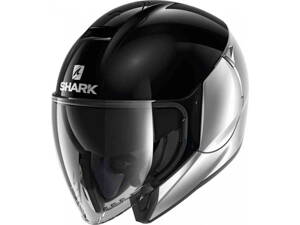 Prilba SHARK CITYCRUISER Dual strieborno čierna SKS