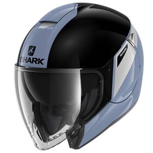Prilba SHARK CITYCRUISER Karonn strieborno čierna SSK