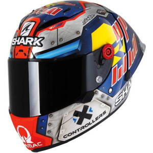Prilba SHARK RACE-R PRO GP REPLICA Martinator Signature modro chrómovo oranžová BUO