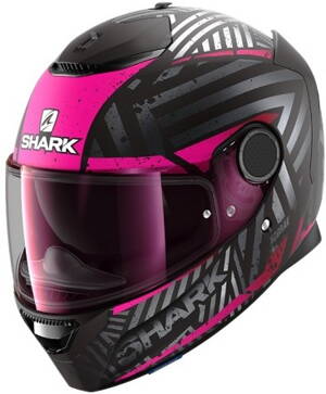 Prilba SHARK SPARTAN Kobrak  čierno ružová KVV