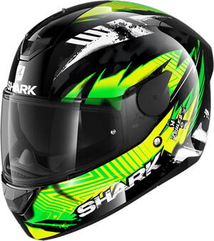 Prilba SHARK D-SKWAL 2 Penxa čierno zeleno žltá fluo KGY