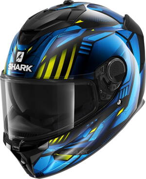 Prilba SHARK SPARTAN GT Replikan čierno chrómovo modrá KUB