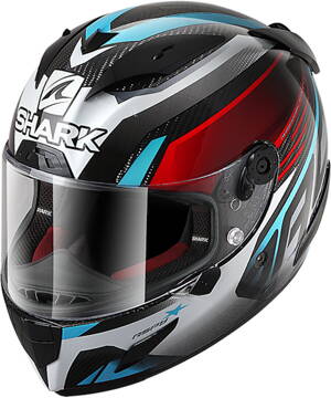 Prilba SHARK RACE-R PRO Aspy carbon cerveno modra DRB