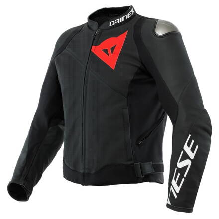 Kožená bunda DAINESE Sportiva perforovaná čierna