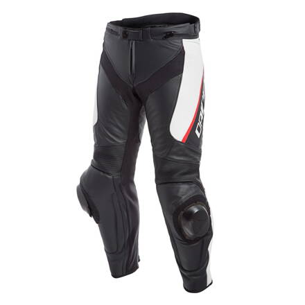 Kožené nohavice DAINESE Delta 3 čierno bielo červené