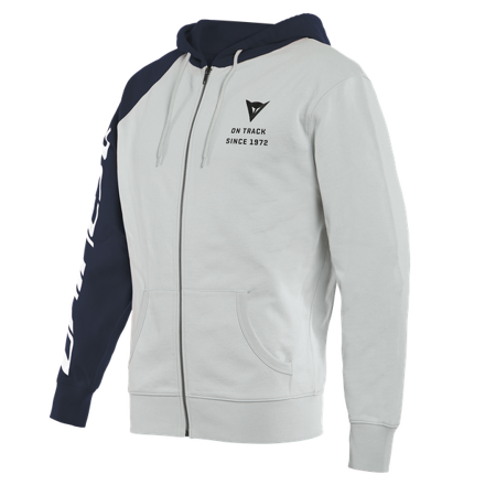 Mikina DAINESE Paddock Full-zip Hoodie tmavomodro svetlo-sivá