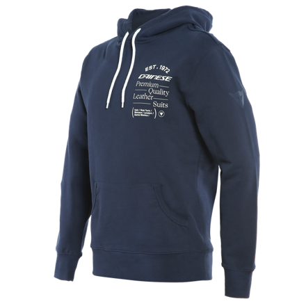 Mikina DAINESE Paddock Hoodie tmavomodro biela