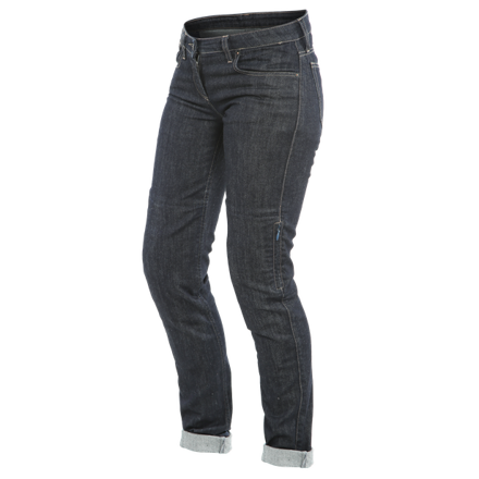 Dámske motocyklové rifle DAINESE Denim Slim modré