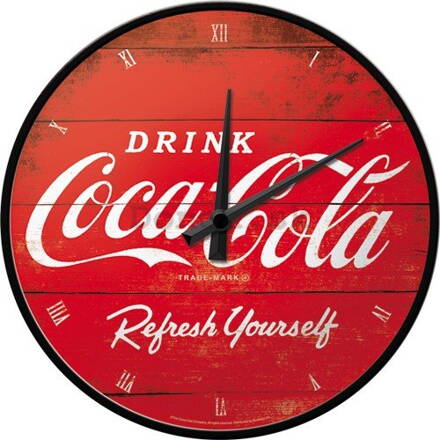 Nástenné hodiny Coca Cola