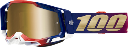 Okuliare 100 PERCENT Racecraft 2 United zlaté zrkadlové sklíčko