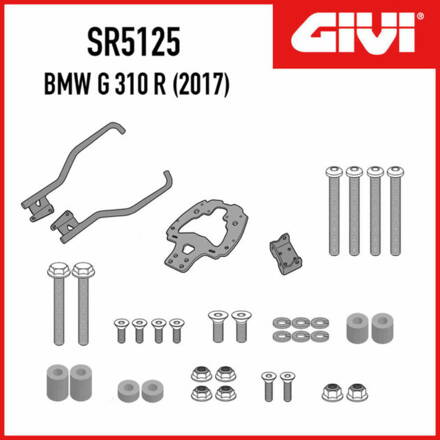 Nosič zadného kufra GIVI pre BMW G310R (2017) SR5125