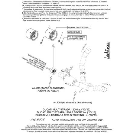 Db killer LEO VINCE pre DUCATI MULTISTRADA 1200 S ABS Touring 8075