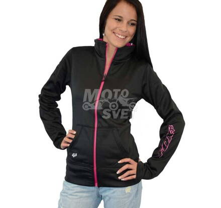 FOX Girls Ambition Track mikina čierna XL