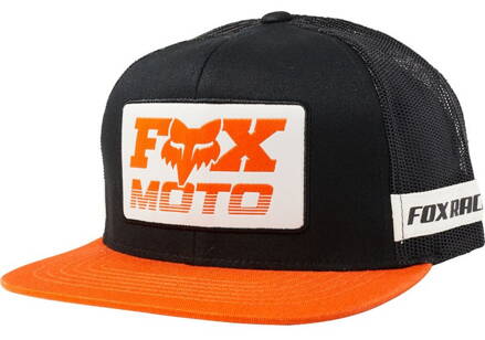 FOX Šiltovka Charger Snapback čierno oranžová
