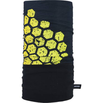 Šatka OXFORD Snug Hex čierno žltá