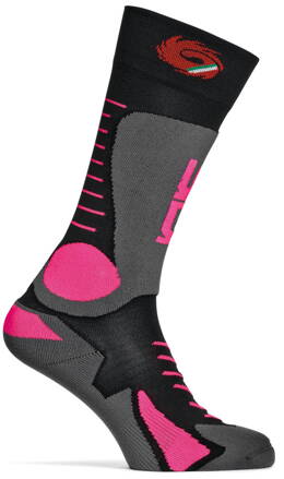 Ponožky SIDI Tony čierno ružové fluo