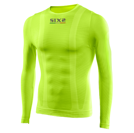 Termo tričko SIXS dlhý rukáv žlté fluo