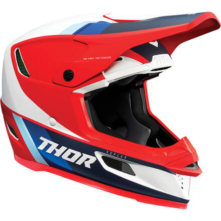 Prilba THOR Reflex Apex červeno bielo modrá matná 