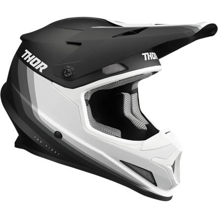 Prilba THOR Sector Mips Runner čierno biela matná 
