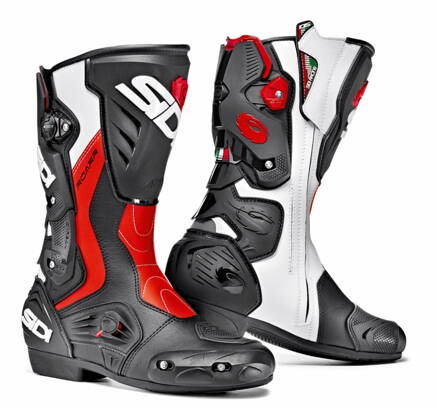Čižmy SIDI Roarr Black/Red Fluo/White