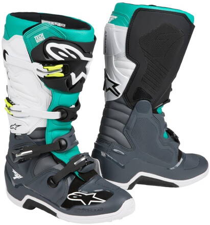 Čižmy ALPINESTARS TECH 7 tmavo sivo zeleno biele