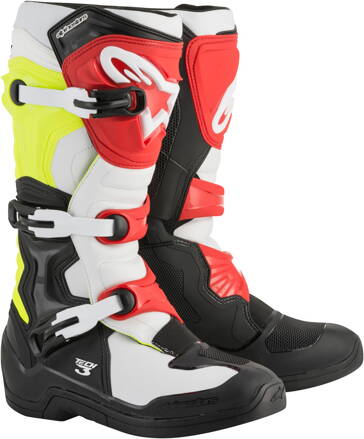 Čižmy ALPINESTARS TECH 3 čierno bielo žlto fluo červené