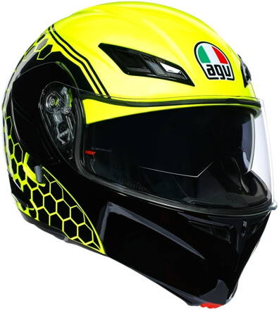 Prilba AGV COMPACT ST Detroit čierno žltá fluo