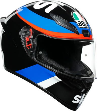 Prilba AGV K1 VR46 Sky Racing Team čierno červená