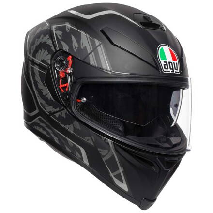 Prilba AGV K-5 S Tornado čierno strieborná matná