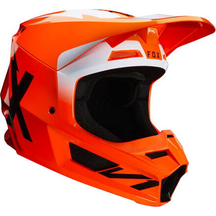 Prilba FOX V1 Werd oranžová fluo