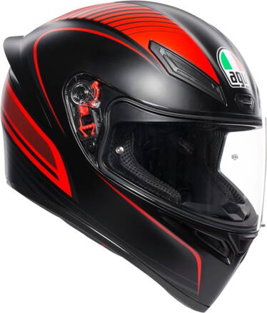 Prilba AGV K1 Warmup čierno červená matná