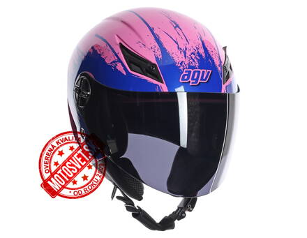 Otvorená prilba AGV Blade Too Fast Pink/Blue